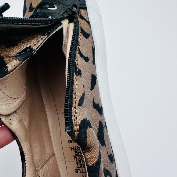 OLD SOLE Leopard Leather animal print GIRLS Kids 3.5 - 34 euro Quality excellent - Picture 13 of 16